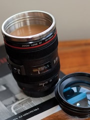 MenKind Camera Lens Mug With Lid - Image 1 of 3