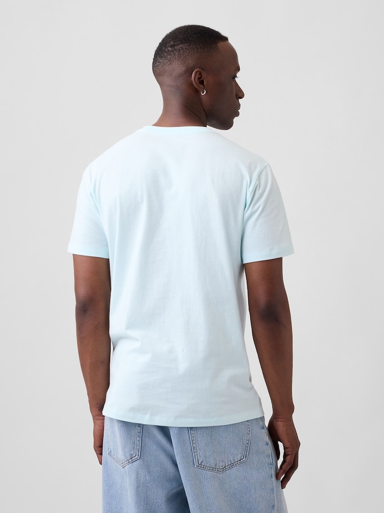 Gap Pale Blue Everyday Soft Crew Neck T-Shirt - Image 2 of 5