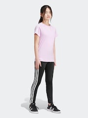 adidas Black Sportswear Essentials Aeroready 3-Stripes High Waisted Leggings - Image 1 of 12