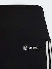 adidas Black Sportswear Essentials Aeroready 3-Stripes High Waisted Leggings - Image 11 of 12