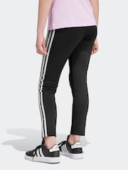 adidas Black Sportswear Essentials Aeroready 3-Stripes High Waisted Leggings - Image 2 of 12