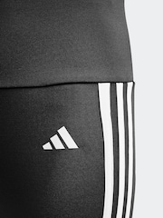 adidas Black Sportswear Essentials Aeroready 3-Stripes High Waisted Leggings - Image 3 of 12