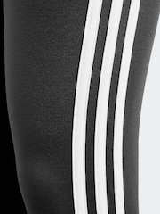 adidas Black Sportswear Essentials Aeroready 3-Stripes High Waisted Leggings - Image 4 of 12