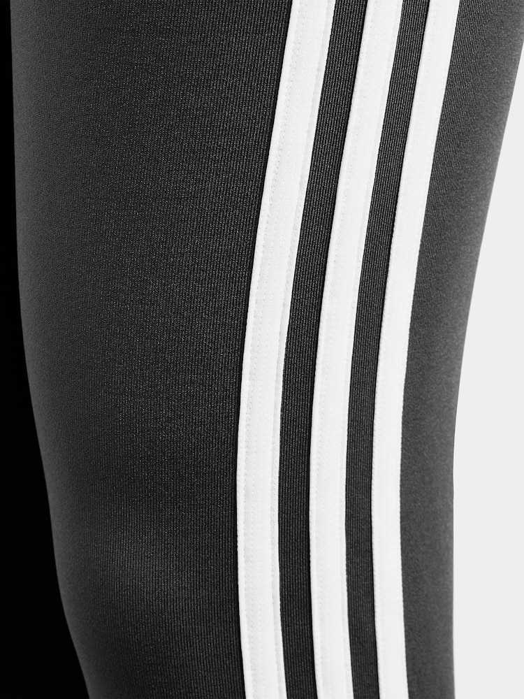adidas Black Sportswear Essentials Aeroready 3-Stripes High Waisted Leggings - Image 4 of 12