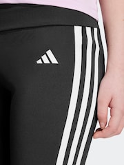 adidas Black Sportswear Essentials Aeroready 3-Stripes High Waisted Leggings - Image 7 of 12