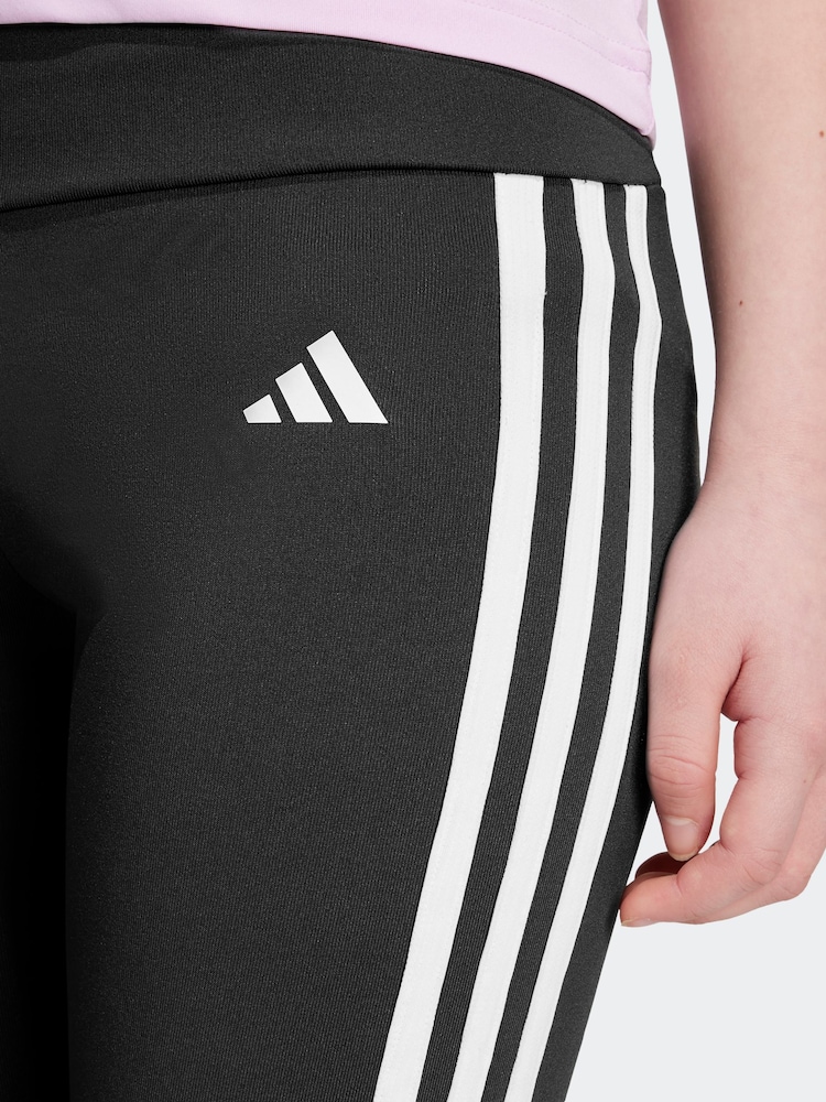 adidas Black Sportswear Essentials Aeroready 3-Stripes High Waisted Leggings - Image 7 of 12