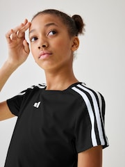 Schwarz - adidas Sportswear Train Essentials Aeroready Trainings-T-Shirt mit 3 Streifen, Slim-Fit - Bild 3 von 8
