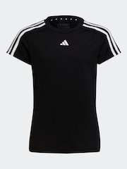 Schwarz - adidas Sportswear Train Essentials Aeroready Trainings-T-Shirt mit 3 Streifen, Slim-Fit - Bild 4 von 8