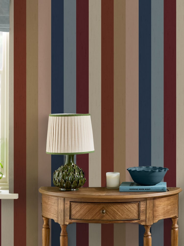 Joules Multi Heritage Stripe A4 Wallpaper Sample - Image 2 of 5