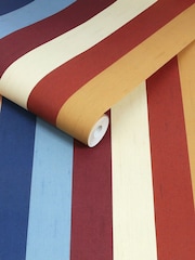 Joules Multi Heritage Stripe A4 Wallpaper Sample - Image 4 of 5
