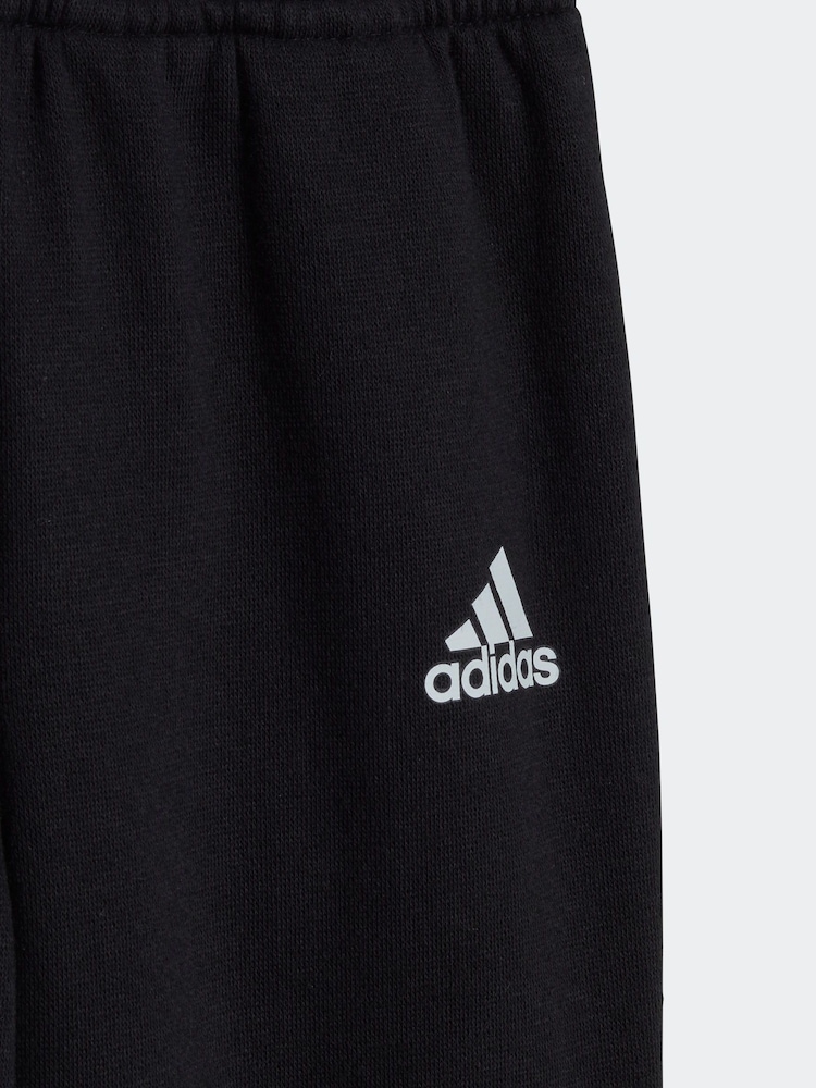 adidas Grey Infant Sportswear Essentials Lineage Joggers Set - Image 4 of 4