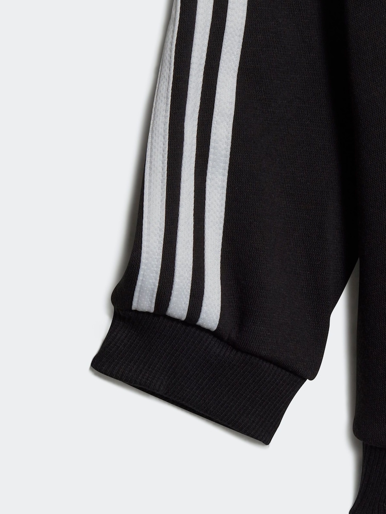 adidas Black Sportswear Essentials Full-Zip Hooded Jogger Set - Image 4 of 5
