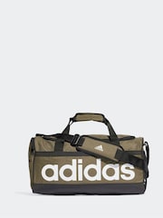 adidas Green Medium Essentials Linear Duffel Bag - Image 1 of 5