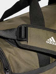 adidas Green Medium Essentials Linear Duffel Bag - Image 4 of 5