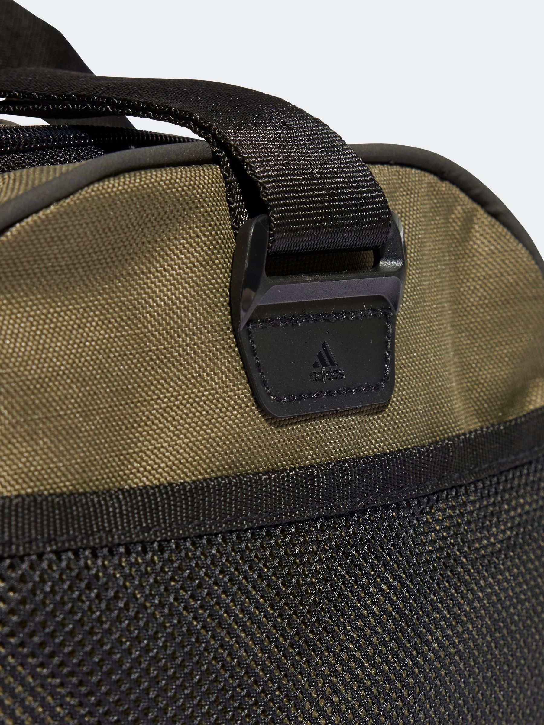 Buy adidas Green Medium Essentials Linear Duffel Bag from Next USA