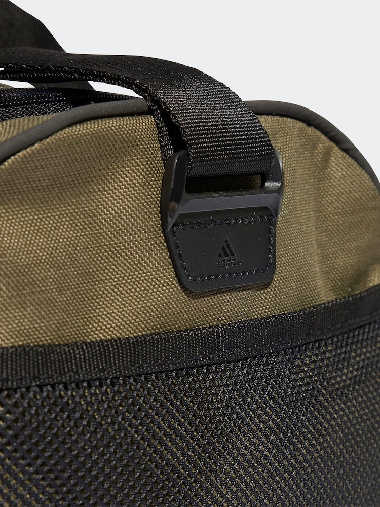 adidas Green Medium Essentials Linear Duffel Bag - Image 5 of 5