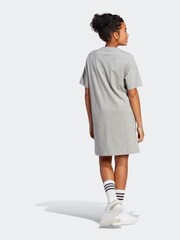 adidas Grey Boyfriend Sportswear Essentials 3-Stripes Single Jersey T-Shirt Dress - Image 3 of 8