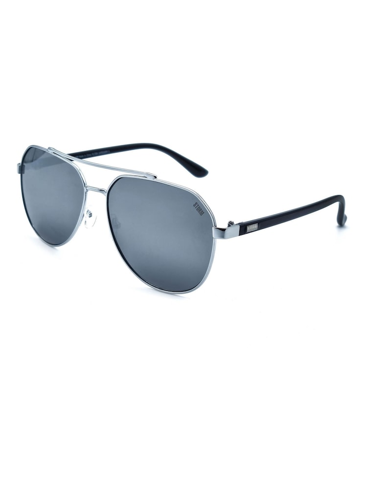 Storm Grey Pheme Pilot Style Sunglasses - Image 2 of 2