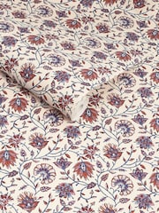 Joules Blue Orange Trailing Indienne Floral A4 Wallpaper Sample - Image 3 of 5