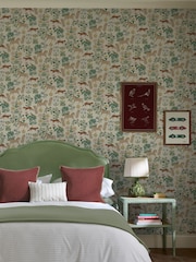 Joules Multi Folk Forest Floral A4 Wallpaper Sample - Image 1 of 5