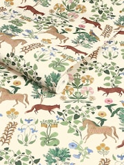 Joules Multi Folk Forest Floral A4 Wallpaper Sample - Image 3 of 5