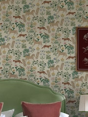 Joules Multi Folk Forest Floral A4 Wallpaper Sample - Image 5 of 5