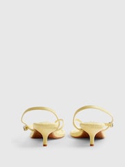 River Island Yellow Toe Thong Low Heel Sandals - Image 4 of 6