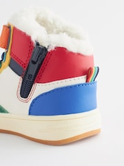 Little Bird by Jools Oliver Multicolour Younger Rainbow Hi-Top Trainers - Image 4 of 6