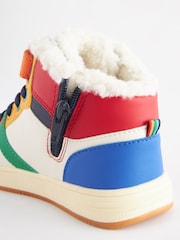 Little Bird by Jools Oliver Multi Older Rainbow Hi-Top Trainers - Image 3 of 7