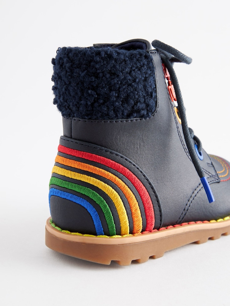 Rainbow Lace Up Boots Buy Little Bird By Jools Oliver Navy