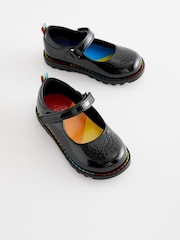 Little Bird by Jools Oliver Black Back to School Patent Mary Jane Shoes - Image 1 of 1