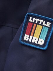 Little Bird by Jools Oliver Navy Shower Resistant Rainbow Parka - Image 6 of 9