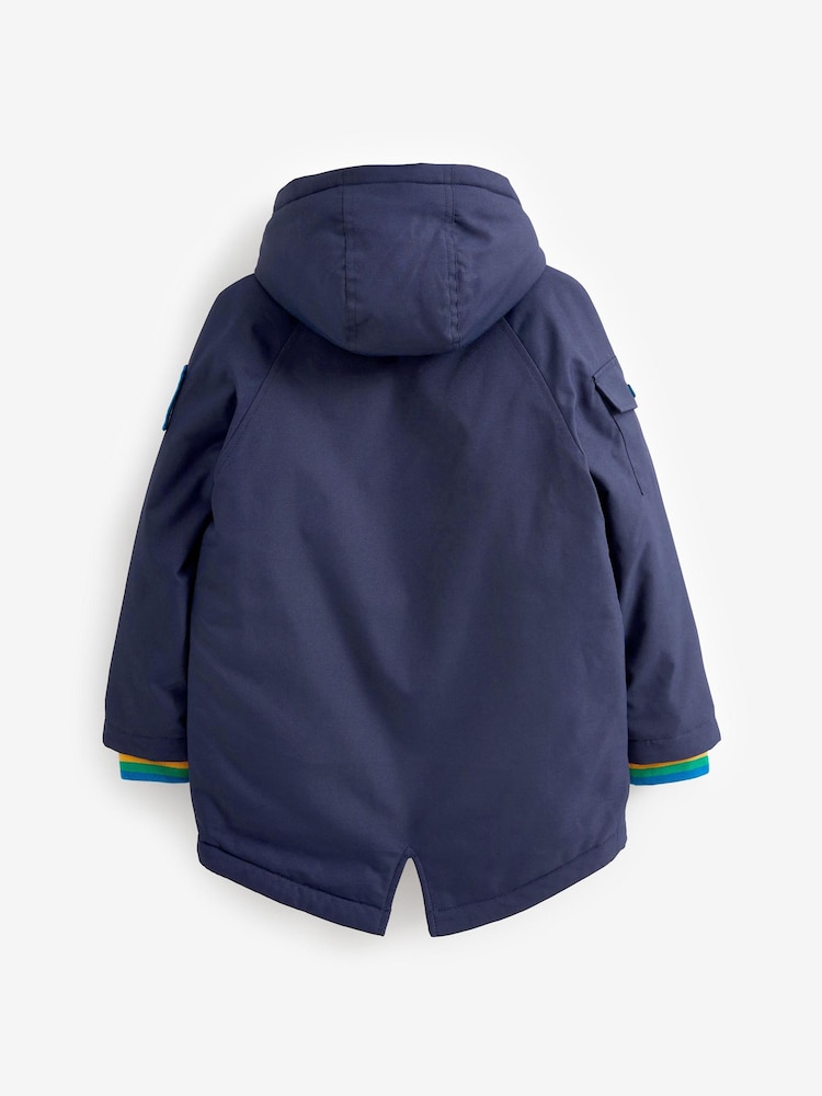 Marineblau - Little Bird by Jools Oliver Spritzwasserabweisender Regenparka - Bild 9 von 9 Marineblau - Little Bird by Jools Oliver Spritzwasserabweisender Regenparka - Bild 9 von 9