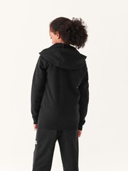 adidas Black 100% Cotton Essentials 3 Stripes Full Zip Hoodie - Image 3 of 11