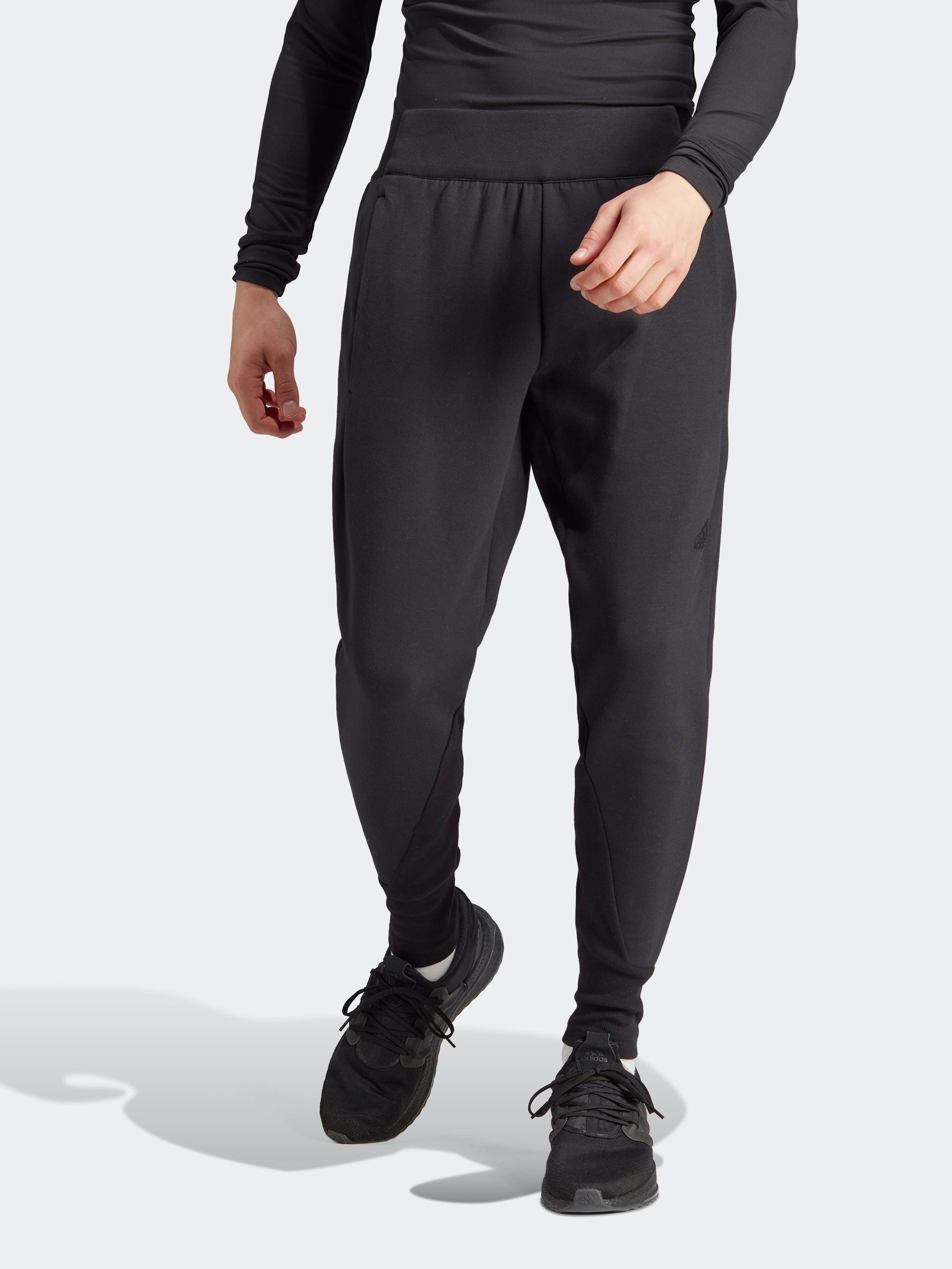 Adidas joggers black mens on sale