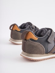 Khaki Green Standard Fit (F) Double Strap Trainers - Image 3 of 5