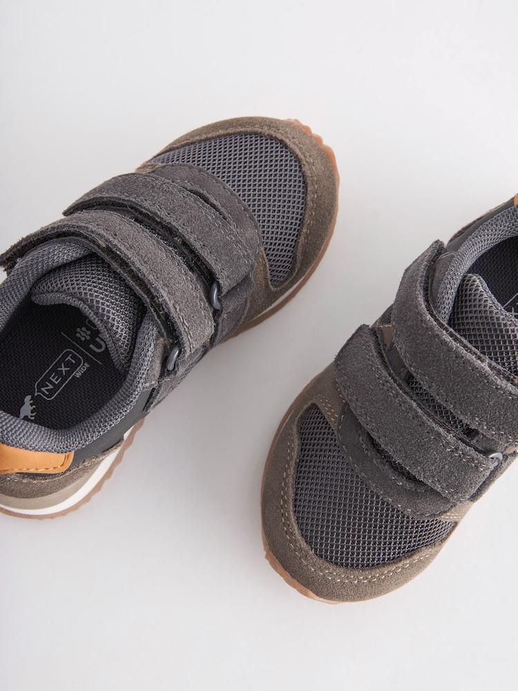 Khaki - Buty sportowe zapinane na dwa rzepy - Image 4 of 5