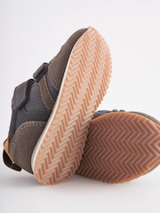 Khaki Green Standard Fit (F) Double Strap Trainers - Image 5 of 5