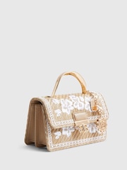 River Island Brown Premium Raffia Crossbody Bag - Image 2 of 5
