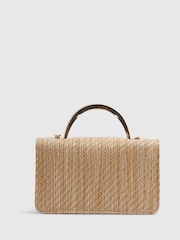 River Island Brown Premium Raffia Crossbody Bag - Image 3 of 5