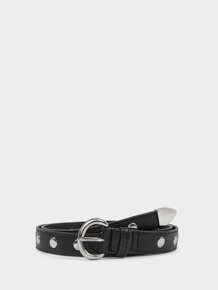 Katie Loxton Black Studded Buckle Belt - Image 1 of 4 Katie Loxton Black Studded Buckle Belt - Image 1 of 4