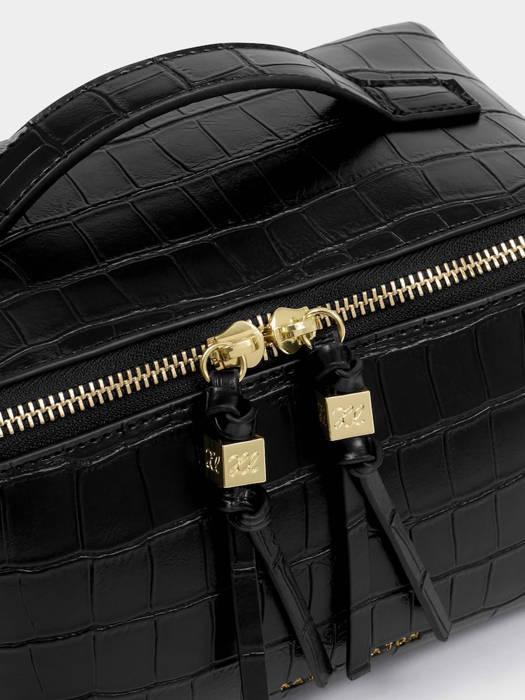 Katie Loxton Black Soho Medium Make Up / Wash Bag - Image 4 of 4