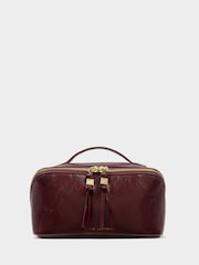 Katie Loxton Red Soho Medium Make Up / Wash Bag - Image 1 of 4