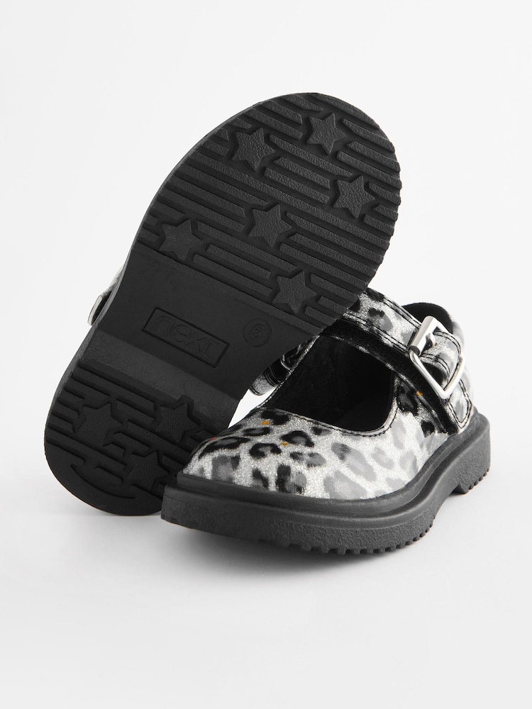 Glitzernder Animalprint - Mary Jane-Schuh mit dicker Sohle - Bild 5 von 5