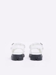 River Island Mädchen Sandalen mit dicker Sohle und T-Steg, Weiß - Bild 5 von 5