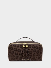 Katie Loxton Brown Soho Medium Make Up / Wash Bag - Image 1 of 3