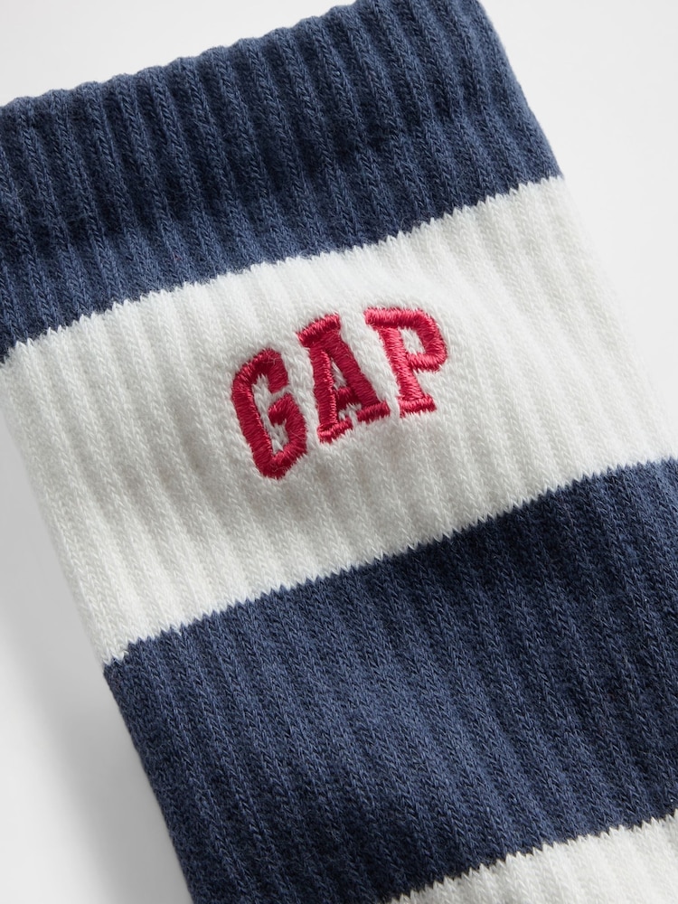 Gap Rugby Stripe Logo Crew Socks - Slika 2 iz 2 Gap Rugby Stripe Logo Crew Socks - Slika 2 iz 2