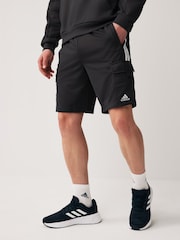 adidas Black Tiro Cargo Shorts - Image 1 of 4