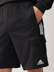 adidas Black Tiro Cargo Shorts - Image 3 of 4