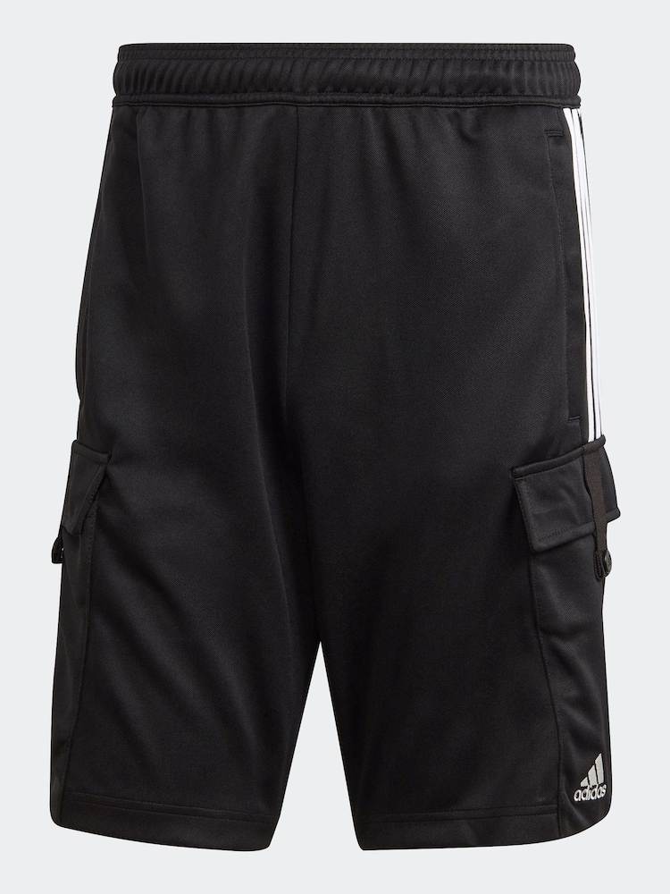 adidas Black Tiro Cargo Shorts - Image 4 of 4